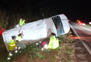 Acidente envolvendo três veículos é registrado na BR-163 em Lucas do Rio Verde, saída para Nova Mutum