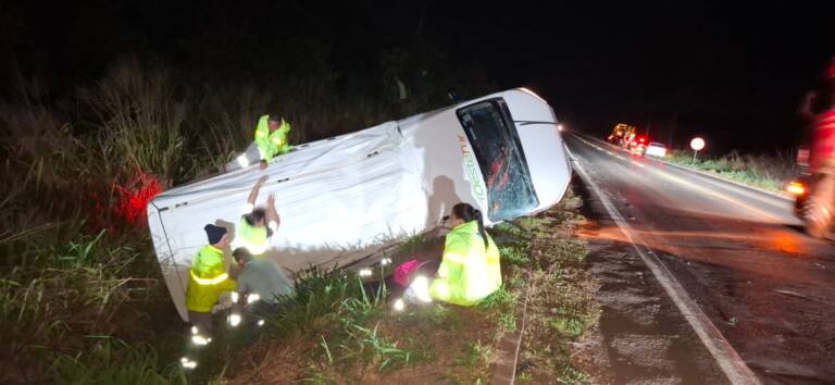 Acidente envolvendo três veículos é registrado na BR-163 em Lucas do Rio Verde, saída para Nova Mutum