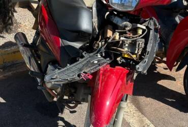 Motociclista sofre ferimentos em colisão entre motos no Centro de Lucas do Rio Verde