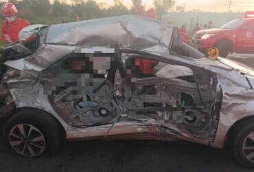 Colisão ocorreu na manhã desta terça-feira (30), na Estrada da Guia, entre Cuiabá e Rosário Oeste
