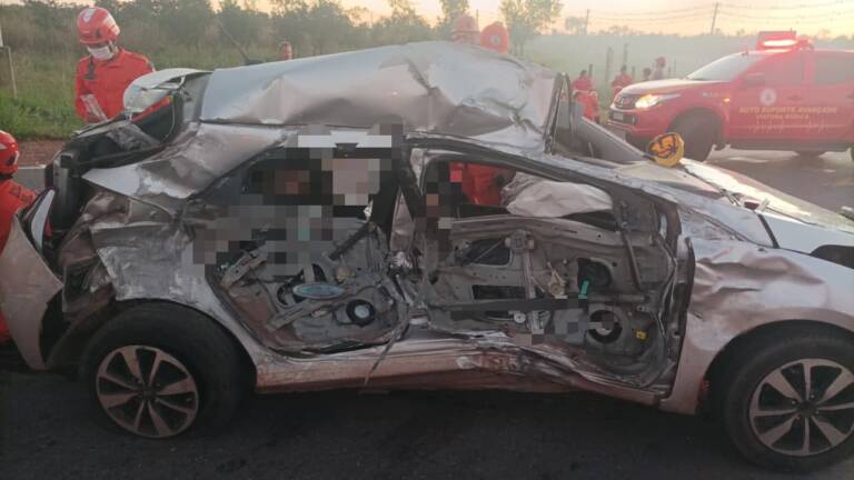 Colisão ocorreu na manhã desta terça-feira (30), na Estrada da Guia, entre Cuiabá e Rosário Oeste