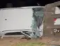 Carro capota e atinge porteira após motorista perder o controle em estrada de Sinop