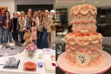Ticiane Pinheiro celebra 50 anos com festa em família