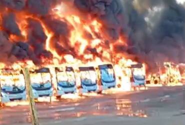 garagem de ônibus