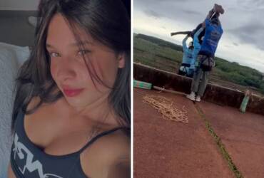 Maria Eduarda Rodrigues de Freitas, morta após ser lançada em rope jump sem corda — Foto: Reprodução