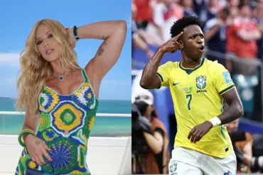 Virginia Fonseca Vini Jr: Virginia reage a gesto de Vini Jr em jogo da Seleção Brasileira