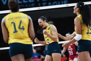 Brasil domina França no volei e mantém invencibilidade na Liga das Nações feminina
