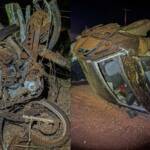 Acidente entre carro e moto deixa três mortos perto de Nortelândia