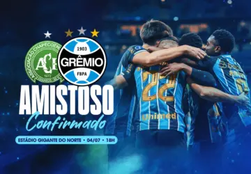 Grêmio confirma amistoso em Sinop-MT