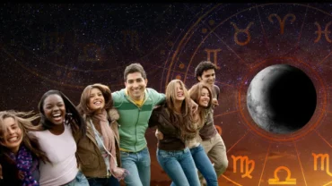Pessoas felizes lua minguante