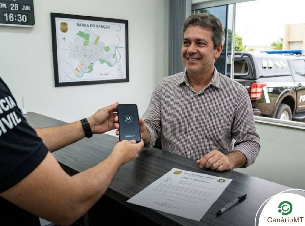 Polícia Civil rastreia celular perdido e faz restituição ao dono em Barra do Garças