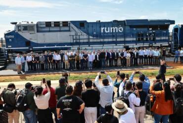 Foto de Locomotiva da RUMO