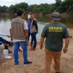Sema acompanha coletas no Rio Araguaia em Barra do Garças