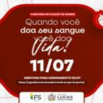 Agendamento para a Campanha de Doação de Sangue começa nesta quinta-feira (09)