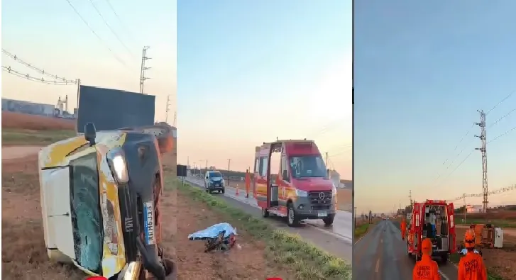 Batida frontal na BR-364 deixa um morto em Campo Novo do Parecis