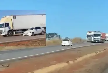Motorista embriagado invade contramão e provoca colisão com carreta na BR-364 em Juscimeira