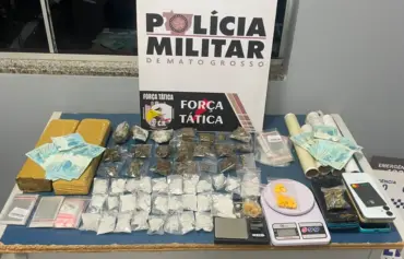 Força Tática prende suspeito com entorpecentes