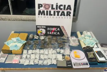 Força Tática prende suspeito com entorpecentes