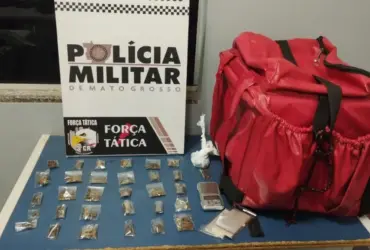 Força Tática prende motociclista com 31 porções de drogas em Sinop