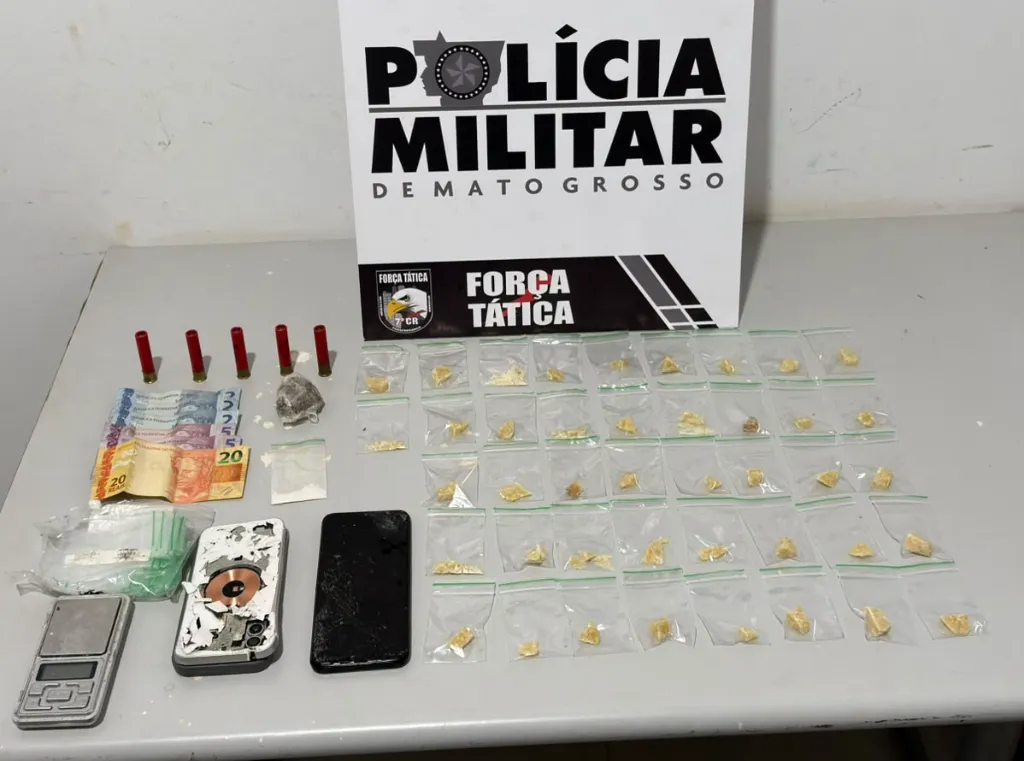 Força Tática prende três pessoas em Tangará da Serra após ação contra drogas
