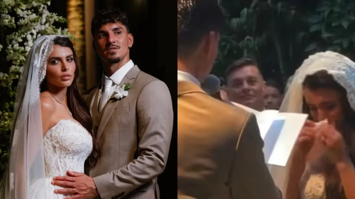 Gabriel Medina anuncia gravidez durante casamento
