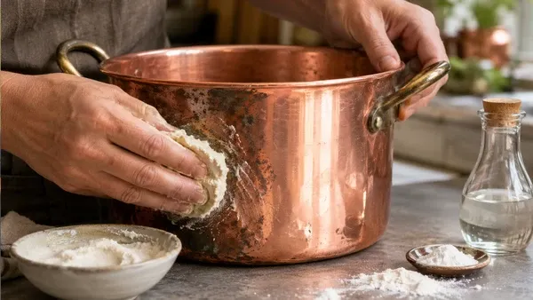 Cobre volta a brilhar com pasta caseira simples