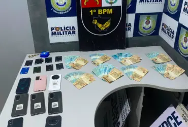 Estelionato em Cuiabá: PM apreende R$ 8 mil e prende suspeito por golpes na internet