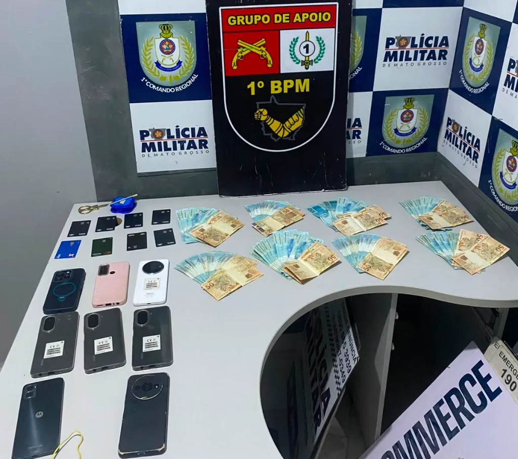 Homem é preso no Shopping Popular com mala cheia de dinheiro de golpes na internet em Cuiabá