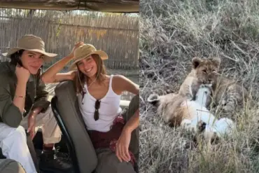 Safári encanta em viagem de Sasha Meneghel à Botsuana