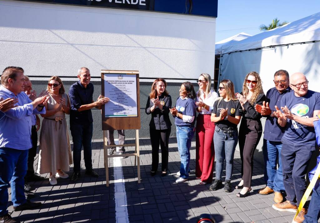 Vereadores acompanham inaugurações da nova Escola Estadual e da Delegacia da Mulher em Lucas do Rio Verde