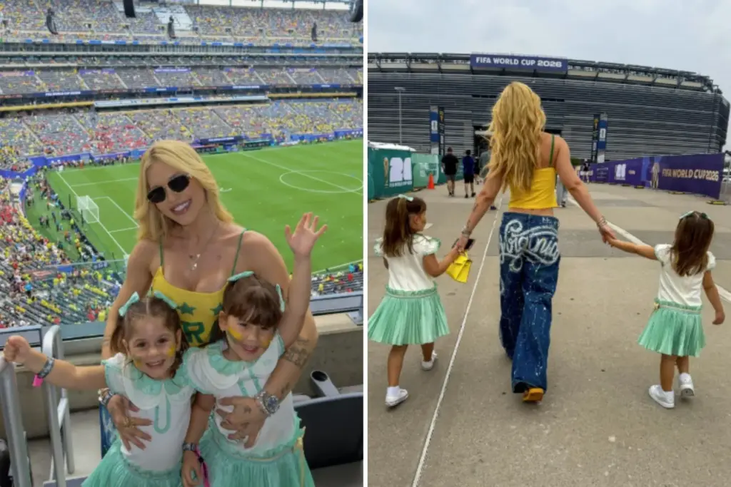 Virgínia Fonseca leva as filhas para assistir à Copa do Mundo no estádio pela primeira vez