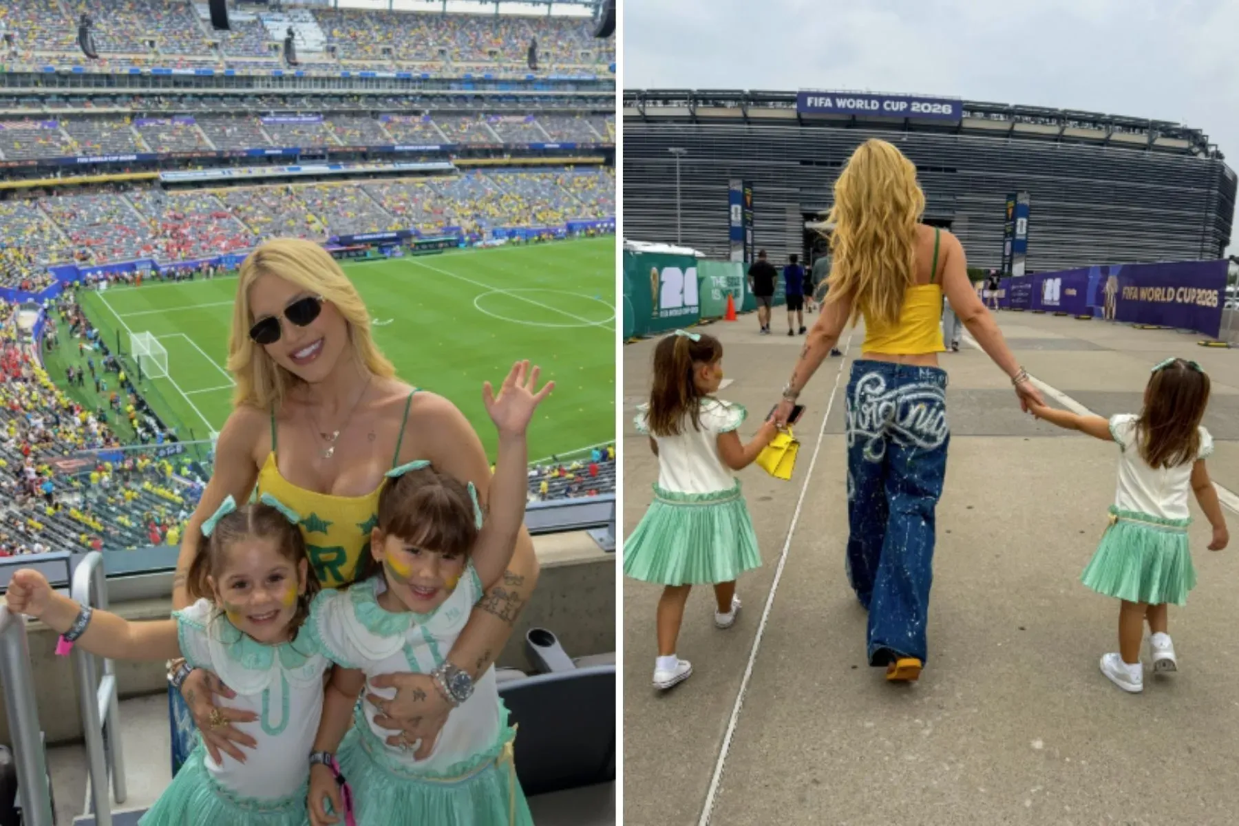 Virgínia Fonseca leva as filhas para assistir à Copa do Mundo no estádio pela primeira vez
