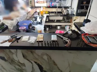Armas apreendidas pela polícia em Rondonópolis