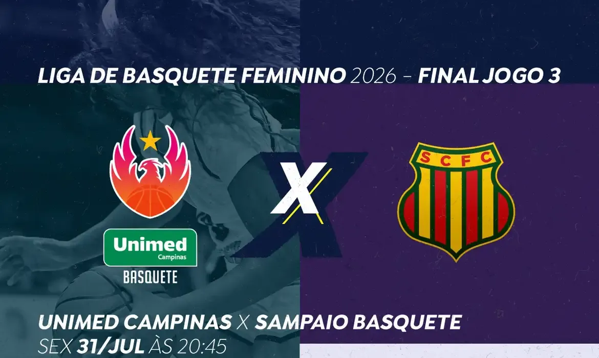 Basquete: TV Brasil transmite nesta sexta-feira (31) a final entre Unimed Campinas e Sampaio
