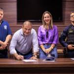 Segurança em Lucas do Rio Verde: Airton Callai oficializa entrega de 8 novas motocicletas para a Guarda Municipal