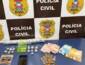 Polícia Civil prende foragido por roubo e fecha ponto de drogas em Novo São Joaquim