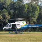 Helicóptero da PM movimenta manhã em Lucas do Rio Verde durante Operação Ragnarok