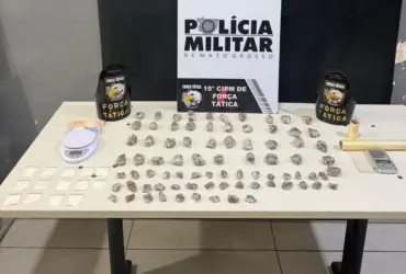 Drogas apreendidas em Várzea Grande pela Polícia Militar