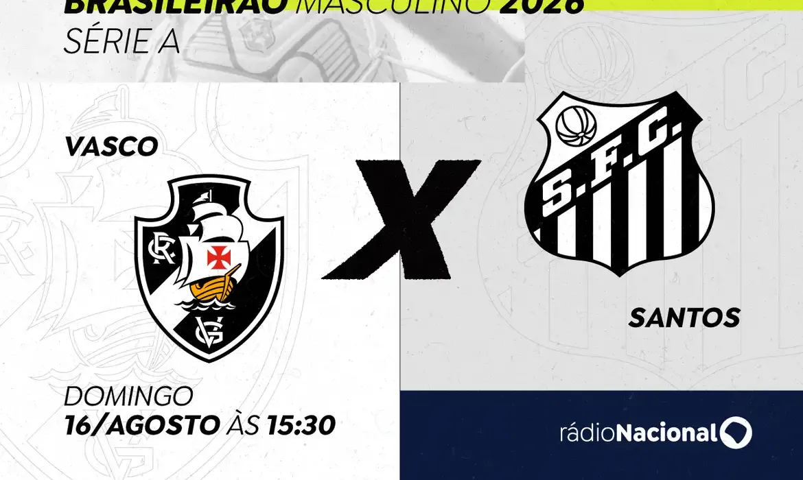 Rádio Nacional transmite Vasco x Santos pelo Brasileirão