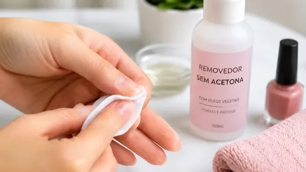 Acetona pode deixar as unhas secas e quebradiças