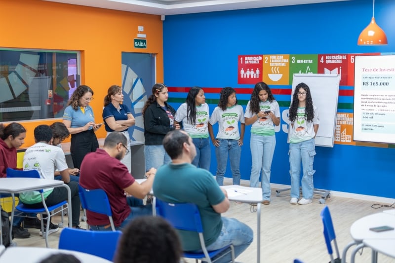 Alunos do Green School idealizam e apresentam modelo de negócios em Lucas do Rio Verde