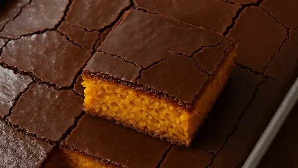 Bolo de cenoura clássico ganha casquinha crocante