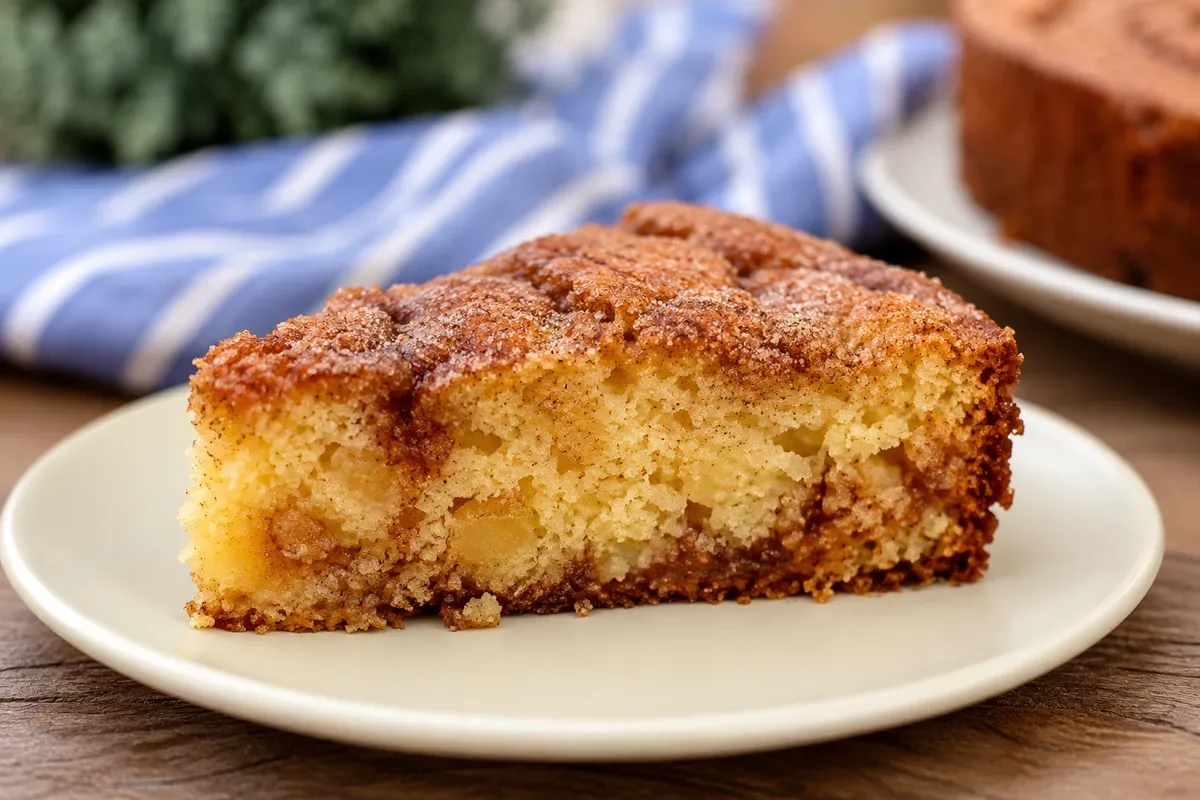 Bolo de maçã com canela fica fofinho e úmido