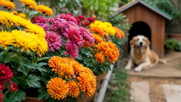 Crisântemo colore o outono e exige cuidado com pets