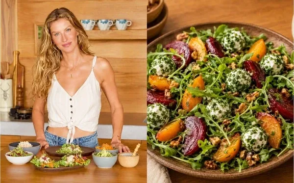 Gisele Bündchen aposta em salada de beterraba