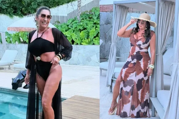 Margareth Serrão mostra tatuagem em viagem na Bahia