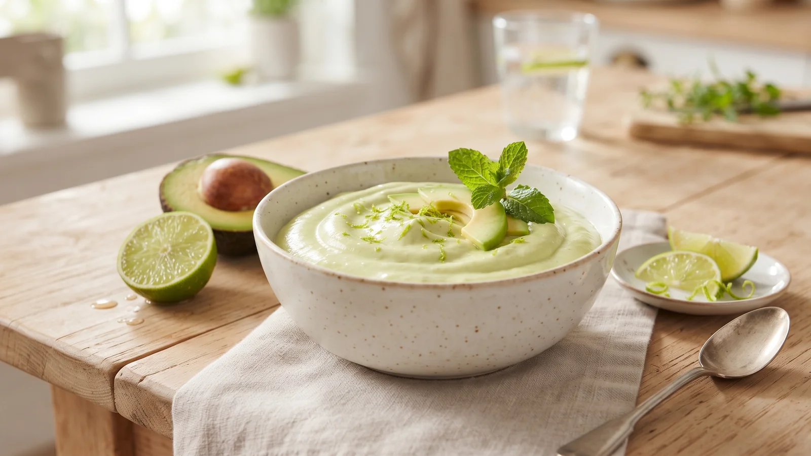 Mousse de abacate com limão é fácil de fazer