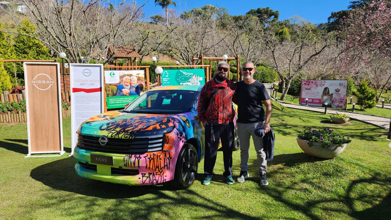 Nissan Kicks Art Car transforma SUV em uma tela sobre rodas