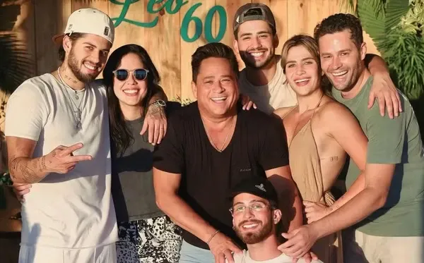 Leonardo brinca sobre contato com os filhos