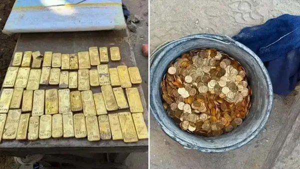 Tesouro de R$ 54 milhões: Obreiros encontram barras e moedas de ouro em parede na Bélgica